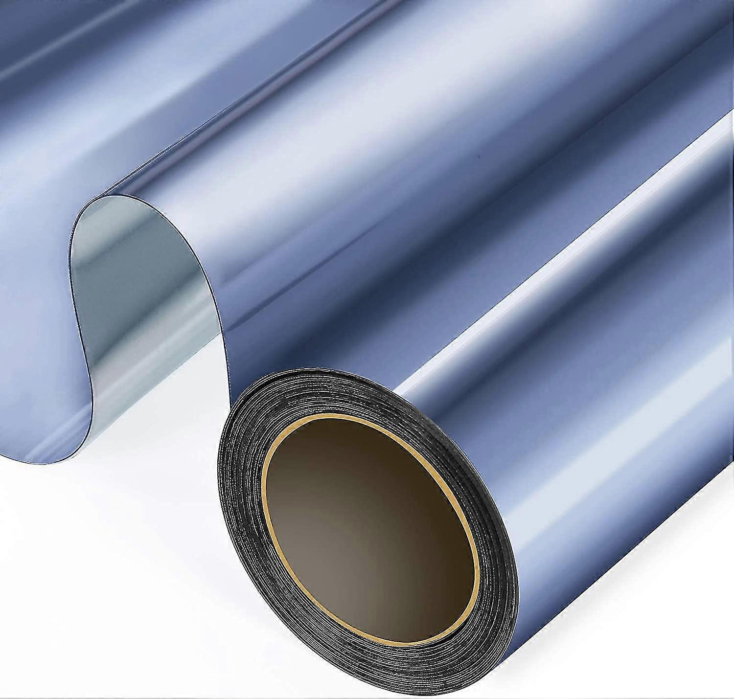 Heat control window tint for reflective privacy