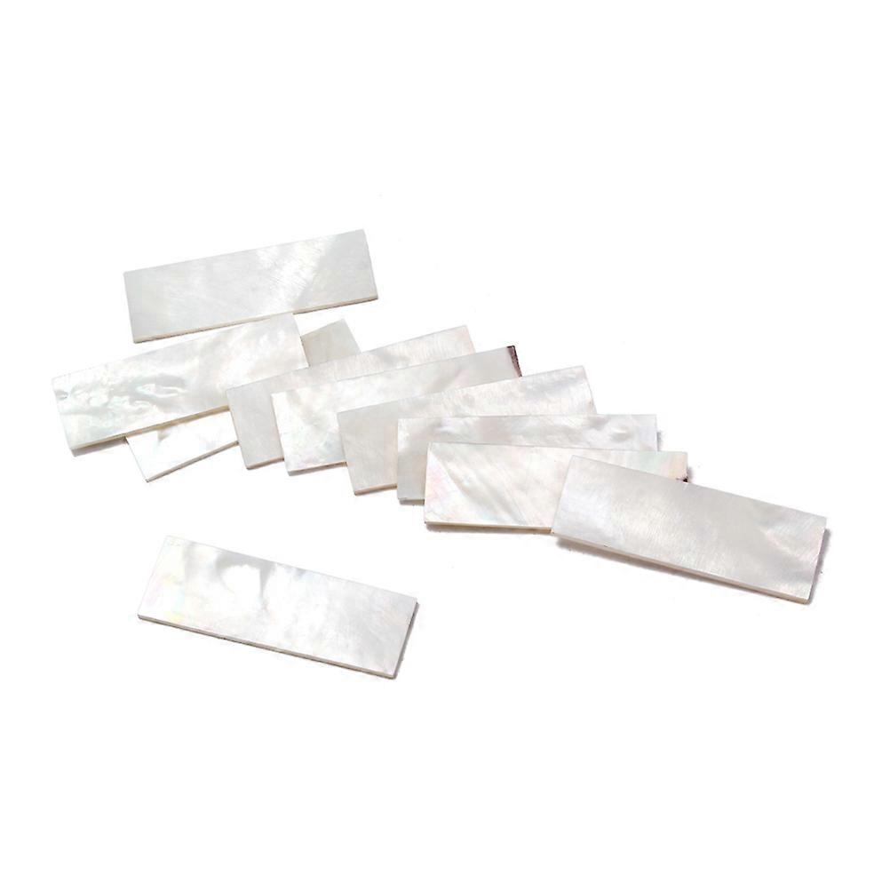 10 PCS DIY Inlays Markers Material for Guitar Fingerboard Fretboard Neck White Shell Block Parts and Accessories