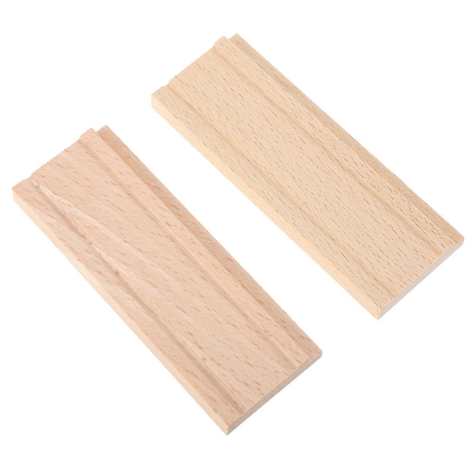 كاليمبا جسر خاص الإبهام البيانو التبعي المظهر المهني الخشب الطبيعي جسر كاليمبا 3.6×1.3×0.4in مشاريع DIY 2Pack