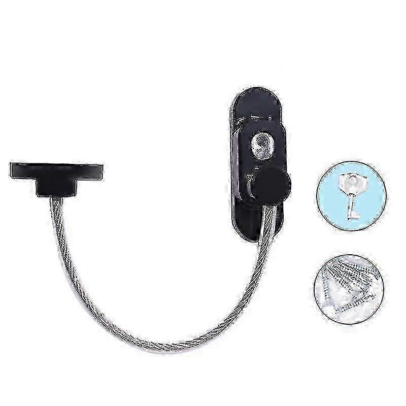 Lockable Window/door Security Cable Restrictor With Key YVL
