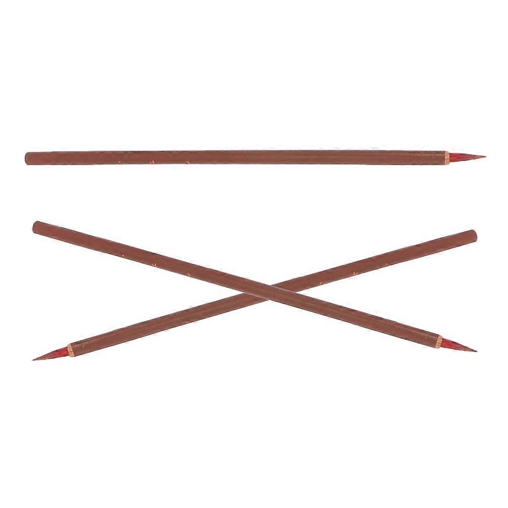 Chinese Calligraphy Brush for Painting Use with Wood Handle Camouflage Color 3Pcs Set