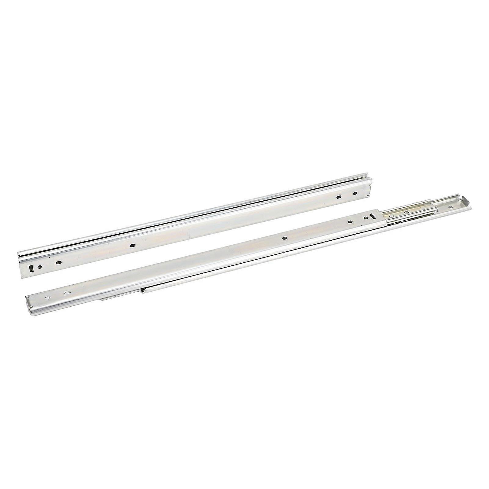 2 Pcs 200mm Cold Rolled Steel Full Extension Drawer Slides