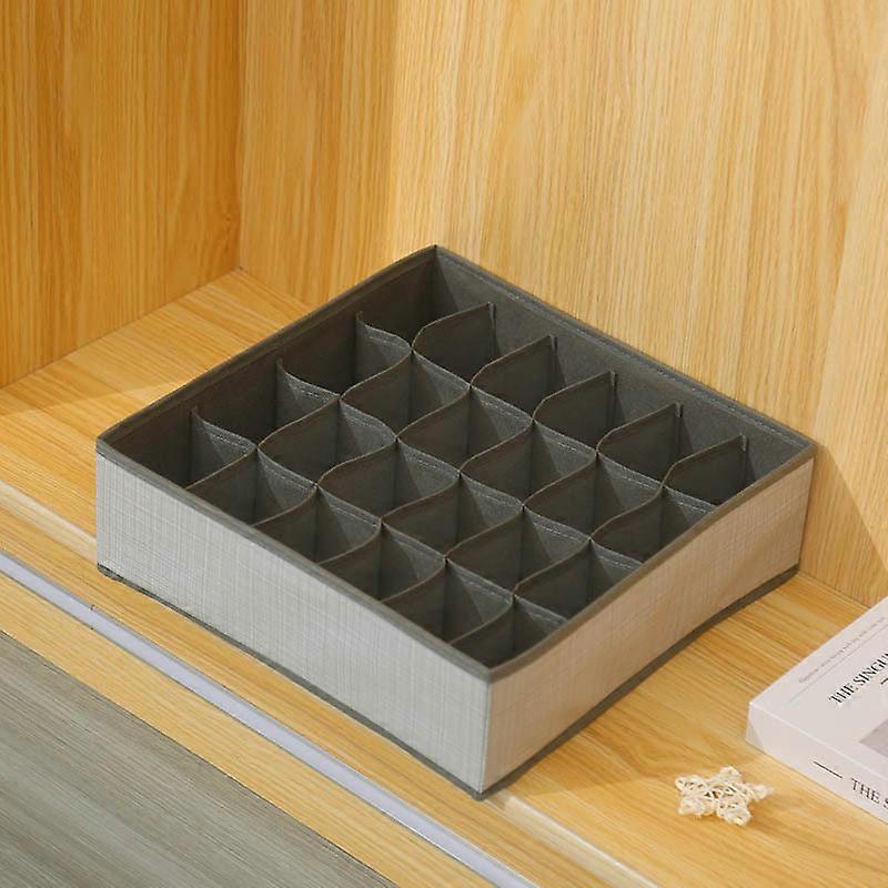 Multi-Compartment Foldable Underwear Storage Box, Clothes and Socks Organizer, Modern Minimalist Solid Color Storage Box