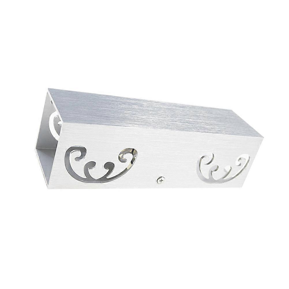Wall Light with Unique Shape for Bedroom Corridor Silver Aluminum Modern Style 6W