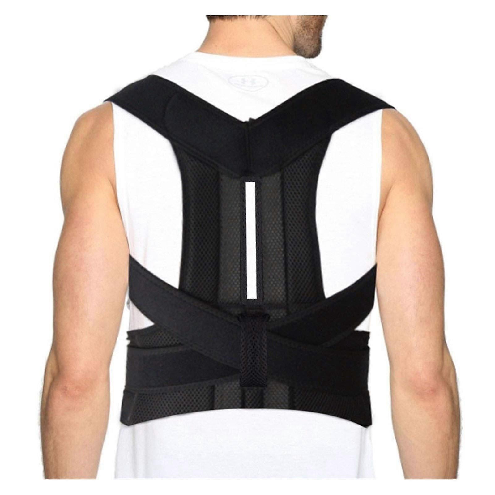 Posture Correction Shoulder-Lumbar Spine Belt, Adjustable Corset-Style, Size Medium, Back Support, Healthcare