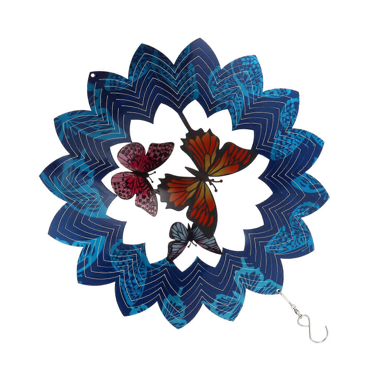 Appearance Design Rotating Wind Bell Hanging Decor For Balcony Garden Visual Enjoyment 1Set