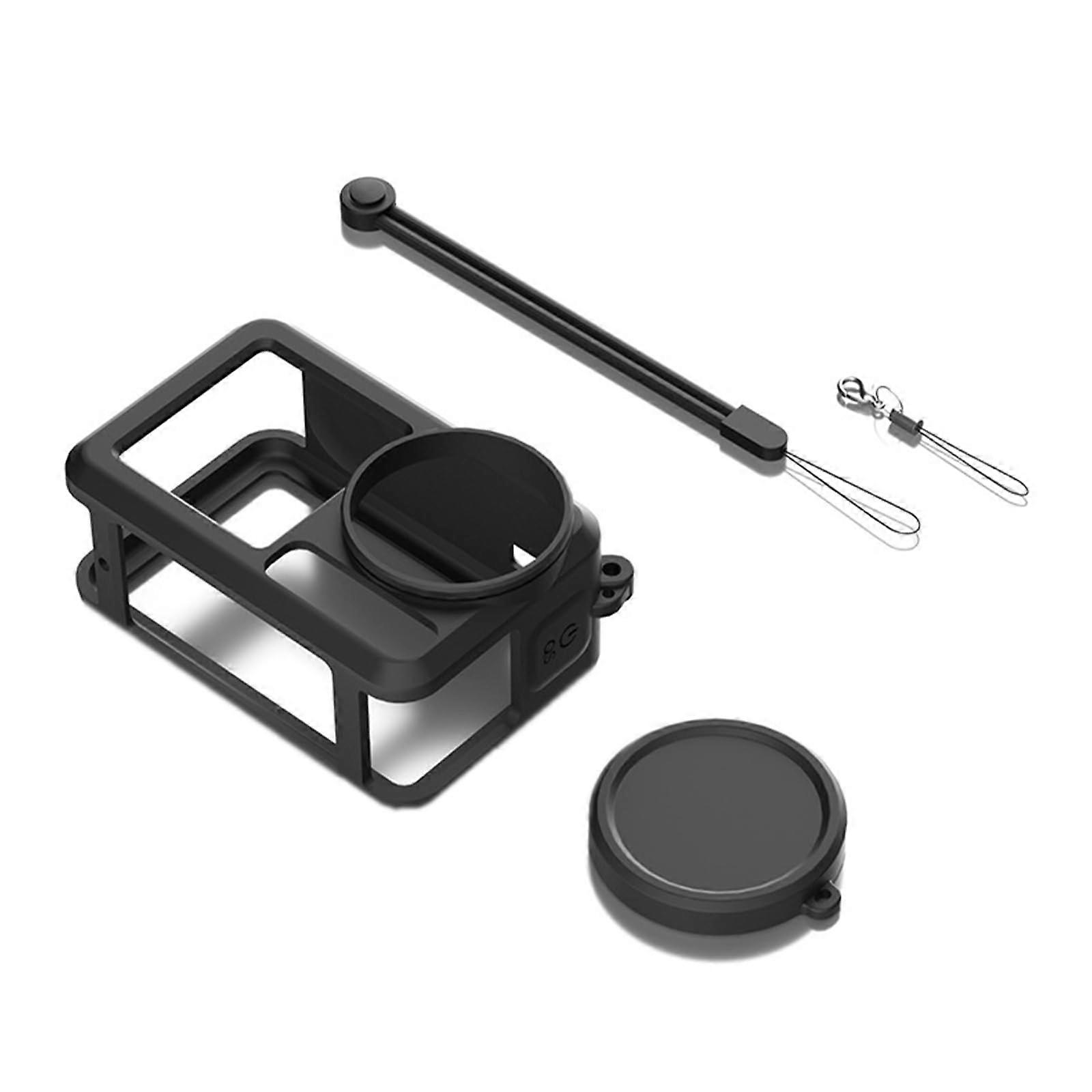 Silicone case for Action 5Pro camera, featuring smooth open designs and precise slit alignment for easy use.