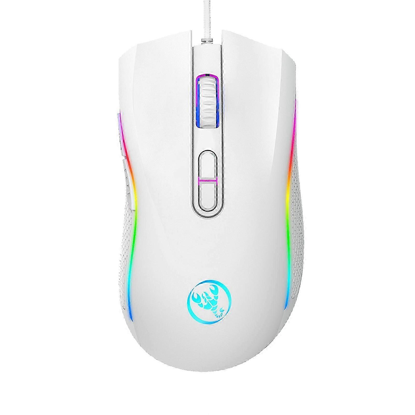 Gamings Mouse Cord 3200DPI Programmable Breathing Light Ergonomics Game USB