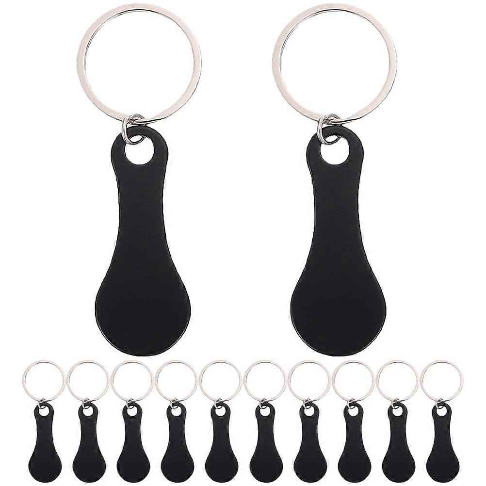 Compact Quarter Holder Keychain for Stainless Steel Disassemblable after Unlocking 12Pcs