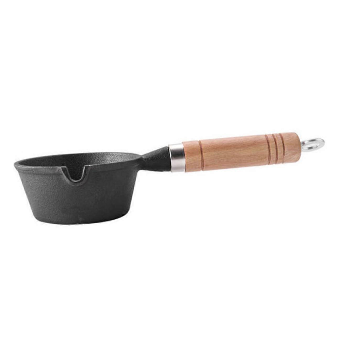 Cast Iron Pan Multifunctional Saucepan for Eggs, Milk, Sauces - Induction and Gas Compatible, Durable High-Quality Cookware