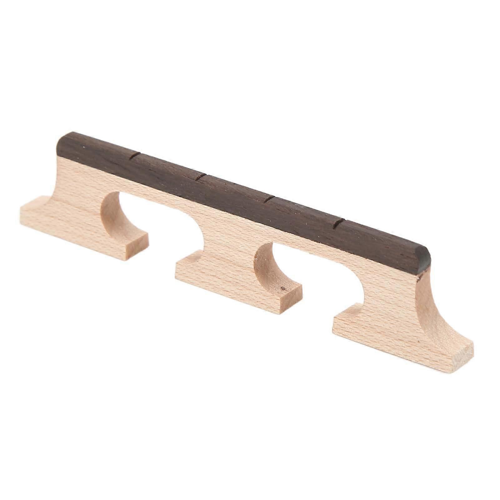 Rosewood Banjo Bridge, Decorative 3Leg Banjo Bridge Replacement, Durable and Practical