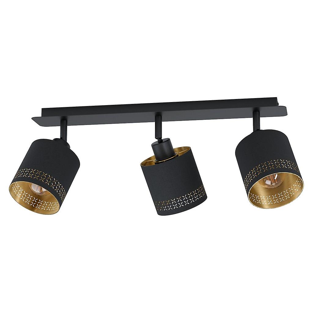 Eglo Esteperra 3 Lamp Spotlight Bar Black