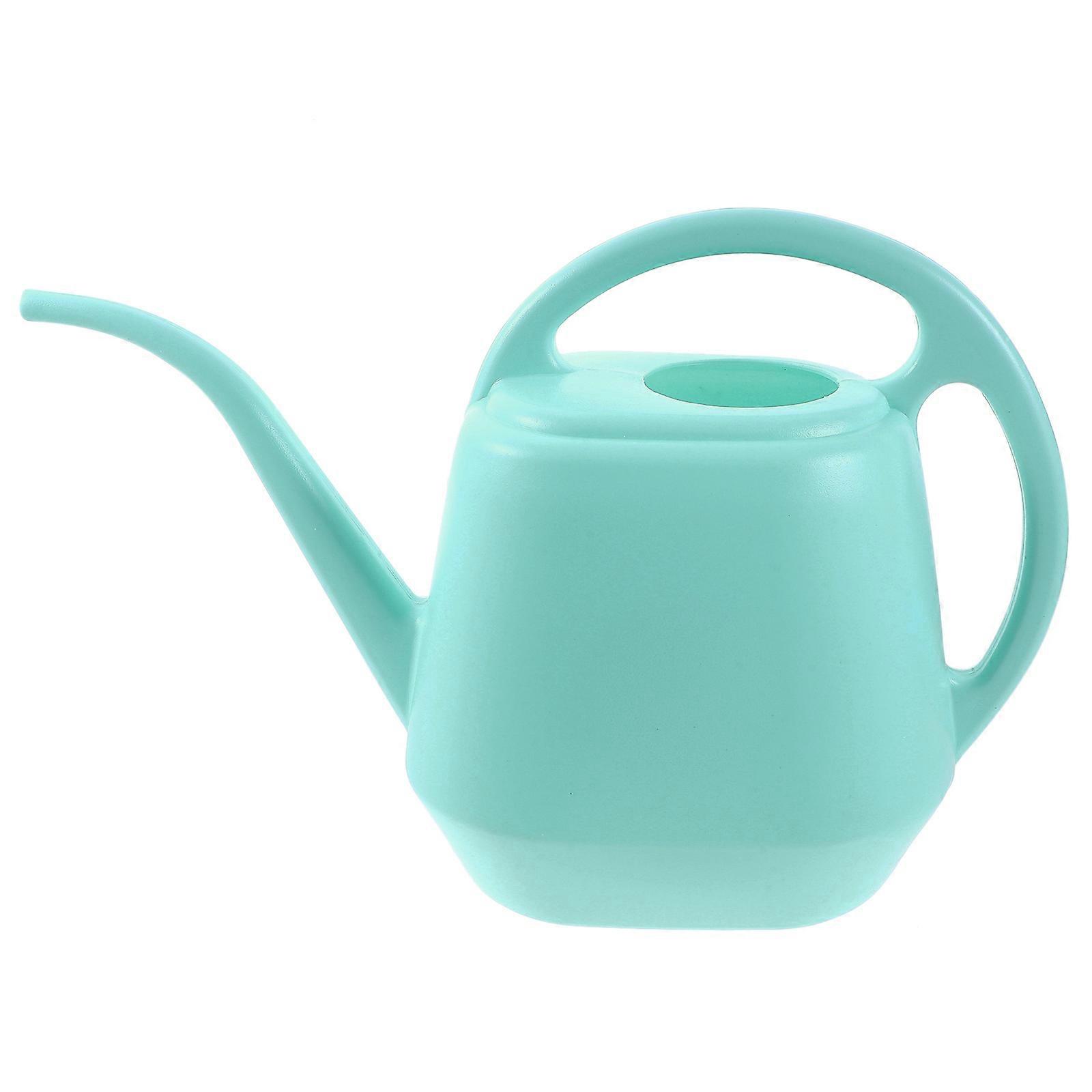 Blue Plastic Watering Pot for Indoor Plants with Long Spout Large Design Convenient to Use