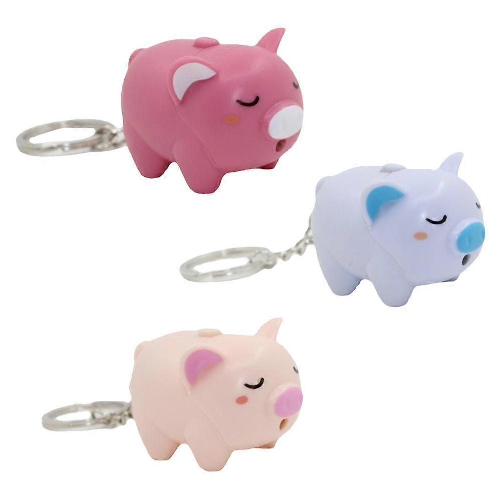 Glow Keychain LED Glowing Light Bag Charm for Anyone Ideal for Christmas Holiday in Assorted Color 3Pcs