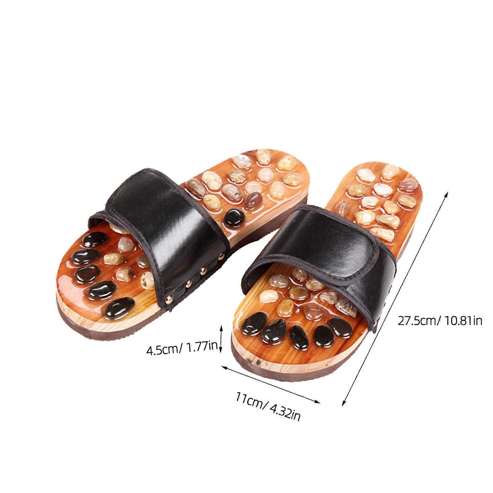 It seems like you're referring to a product listing for **non slip foot care slippers** with **acupoint massage features**, possibly for promoting