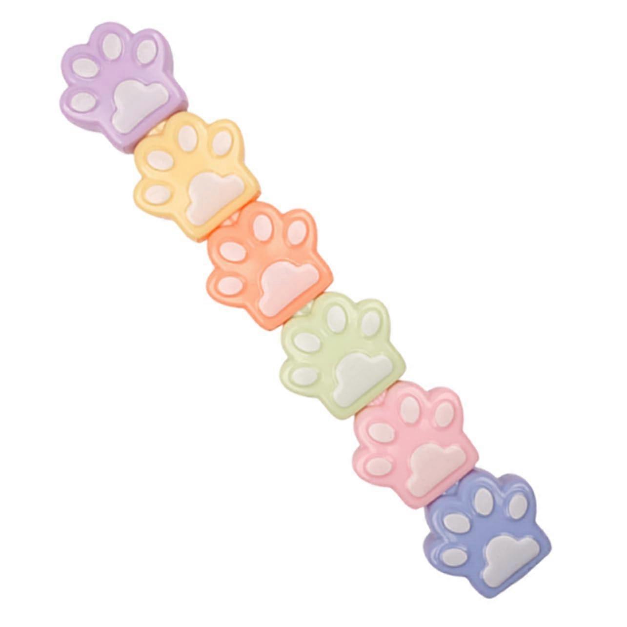 1 Set Cat Lovers Bookmark Highlighter Paw Highlighter Pen Plastic