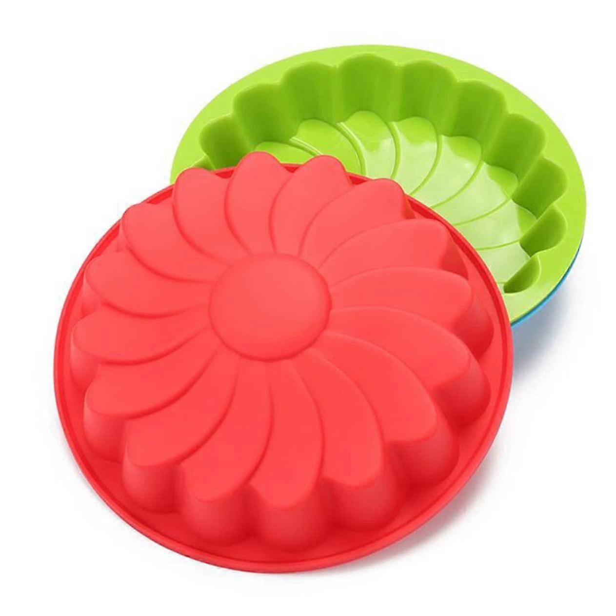 Large silicone cake mold Nonstick baking pan for birthday cake As shown Medium