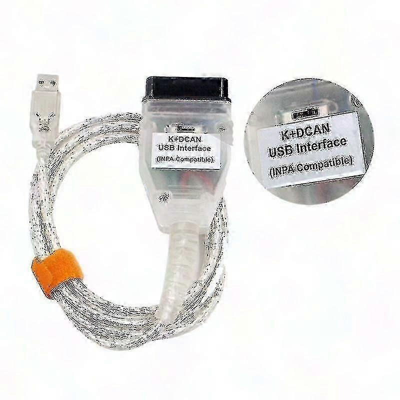 BMW K+DCAN K+CAN Diagnostic Cable with Switch for BMW - White