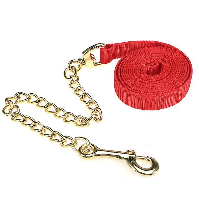 8.5Ftランジラインホースリーシュホルターチェーンペット犬服従リコールトレーニングリードホース機器ホルターホース