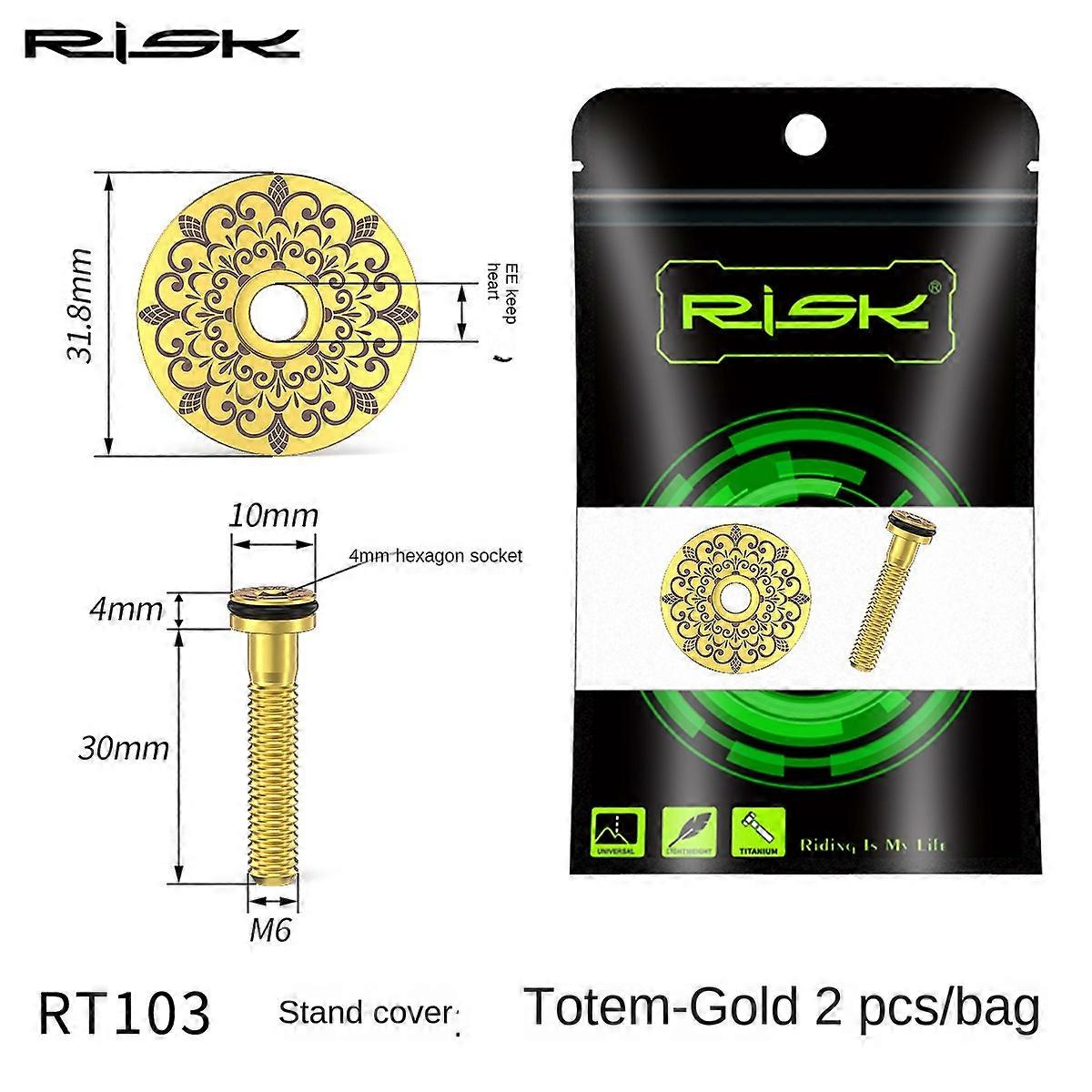 Titanium alloy stem cap, metal material, suitable for 28.6mm, bicycle top cover
