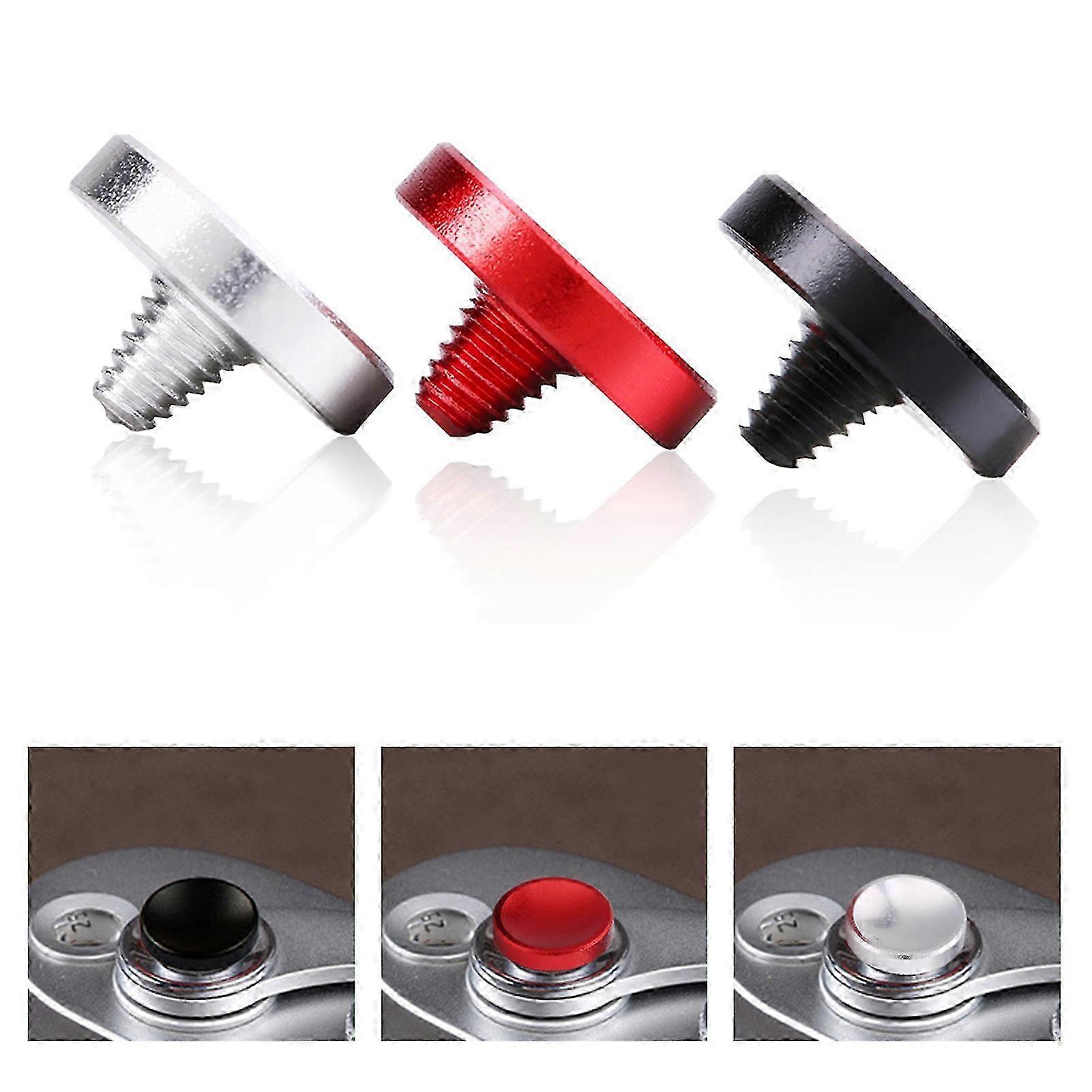 3pcs Universal Aluminium Alloy Camera Shutter Release Buttons with Concave Surface