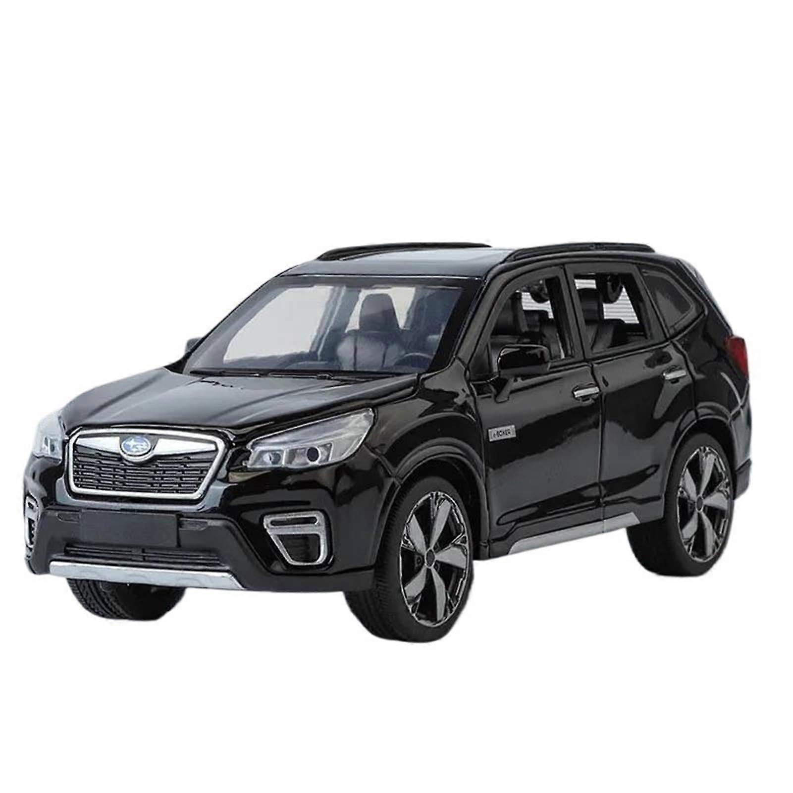 Druckguss 1:30 Subaru Forester SUV Diecast Model Black Alloy Vehicle Simulation Collectible Miniature Car