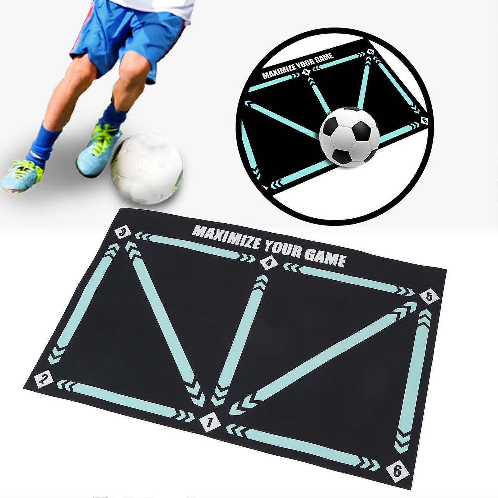 Soccer Training Mat Anti Slip Rubber Improve Speed Strength Agility