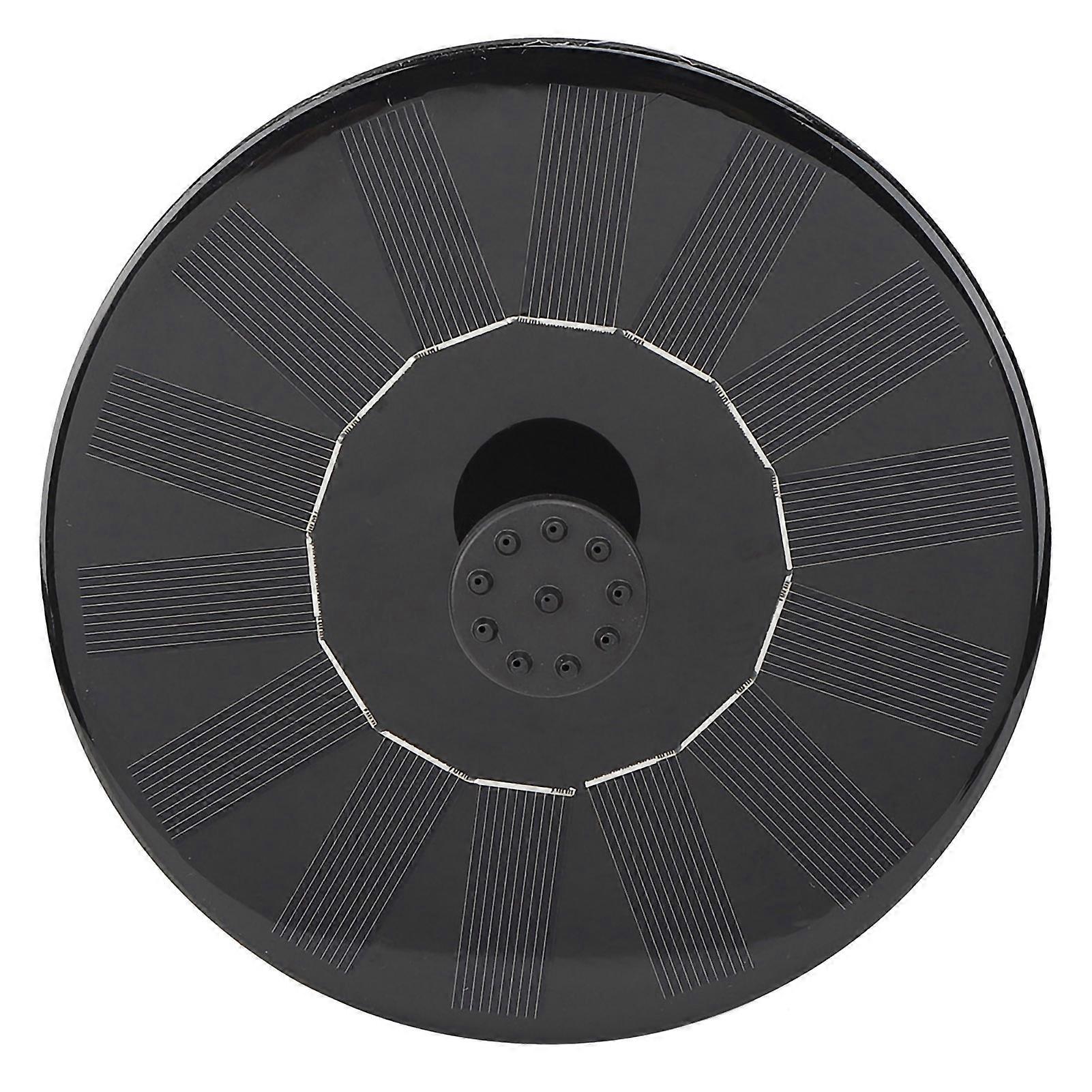 Solar Water Pump Anti-Clogging Brushless DC Black Double Filter Detachable Adjustable Flow