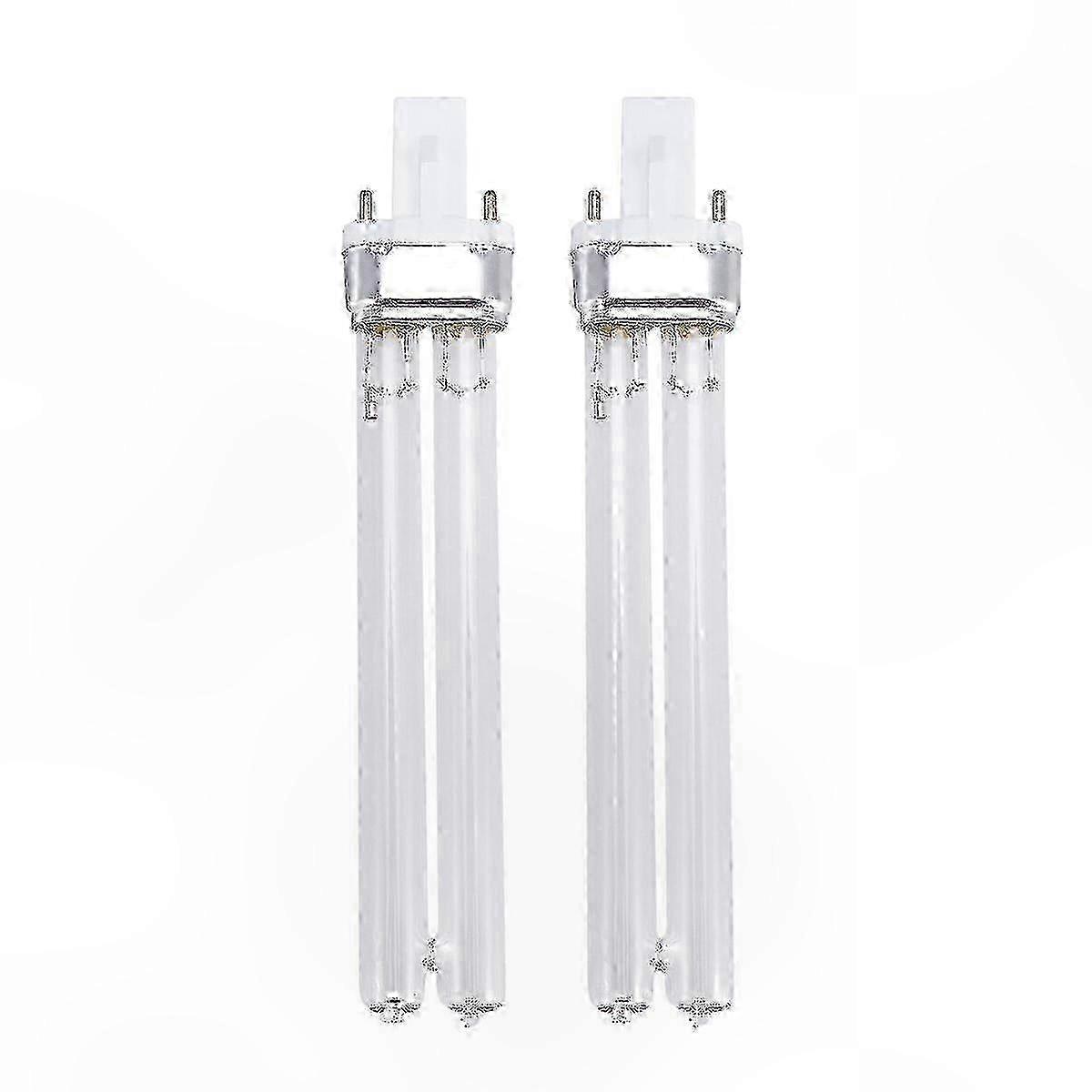 2-Pack 11W UV-C Aquarium Sterilization Bulbs with G23 Base for Fish Tanks