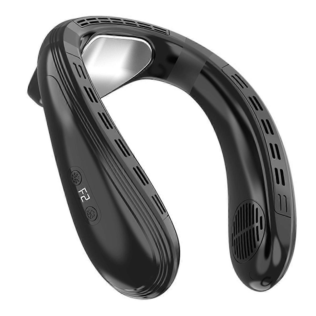 Neck Hanging Small Fan Portable USB Charging Lazy Bladeless Turbine Wearable Cooling Air Conditione