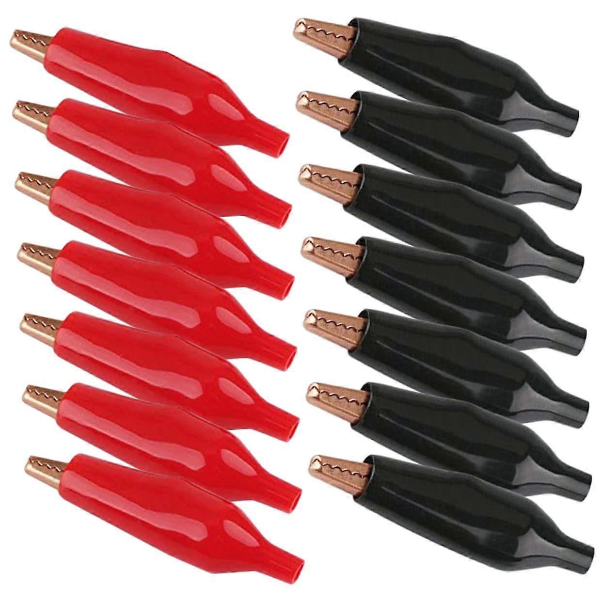 30pcs Insulated Alligator Clips Electrical Test Leads Durable Compact Test Clamp Kit for Voltage Resistance Measurement Clips