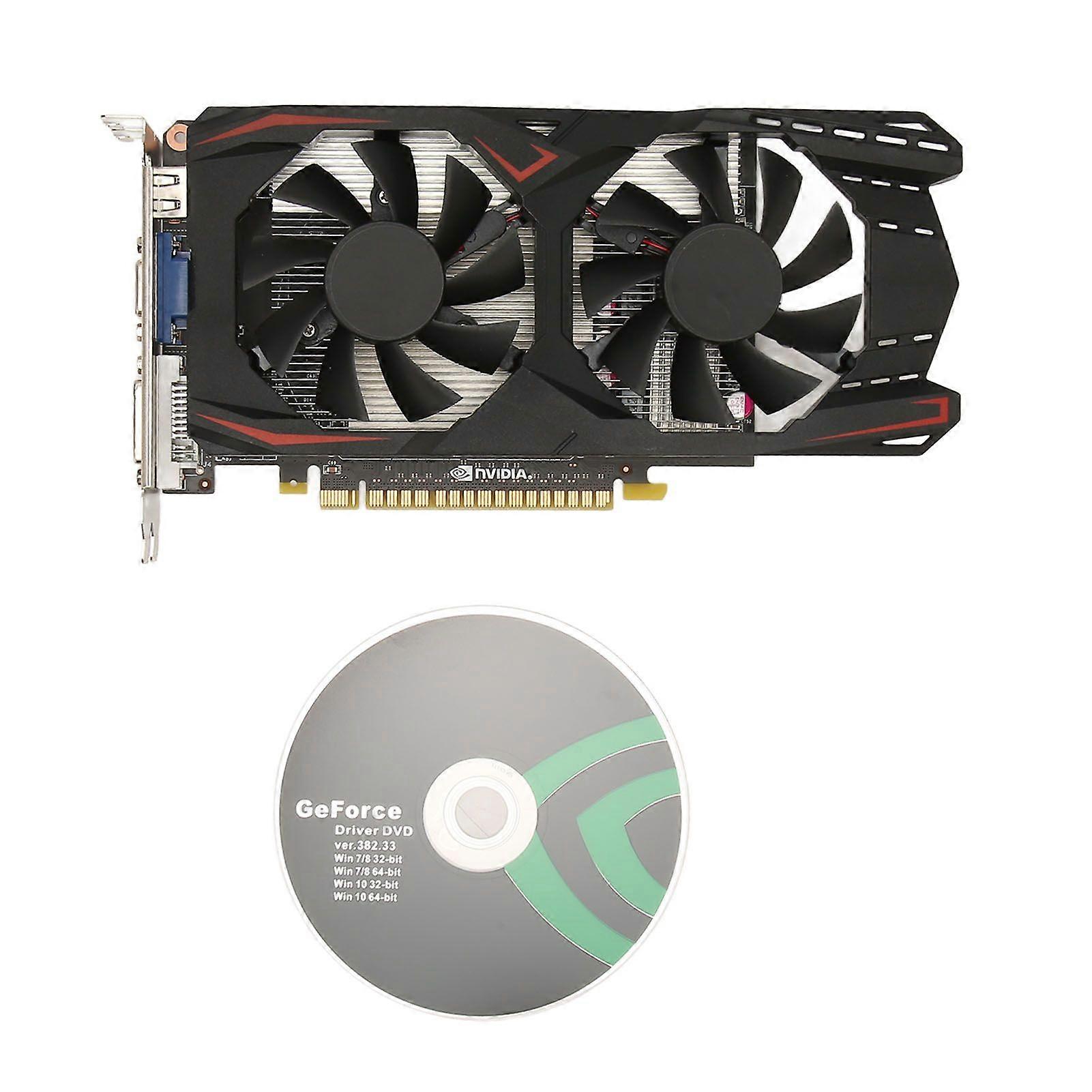 GTX550TI 2G GDDR5 128bit Graphics Card Support DVI VGA HD Multimedia Interface HDR Technology Graphics Card with 2 Cooling Fan GTX550Ti 2G