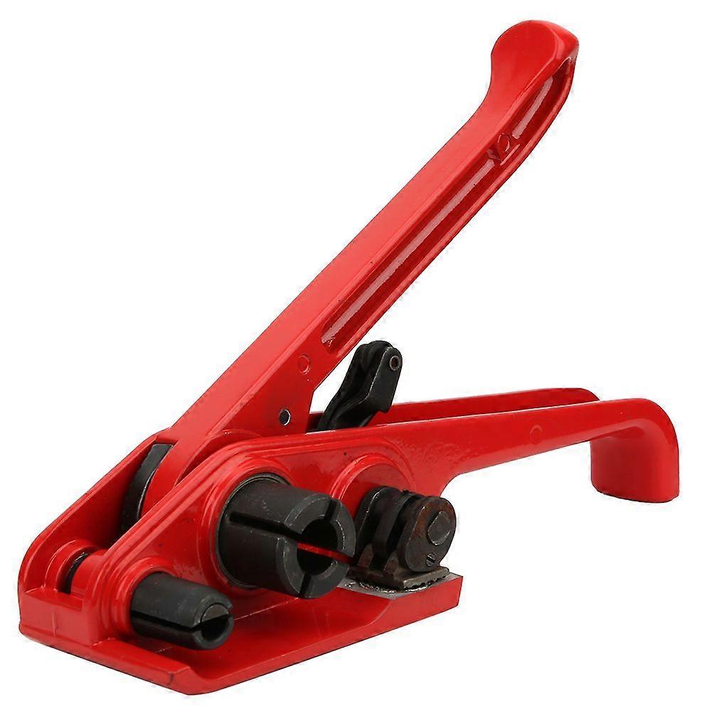 Manual Tape Strapping Tensioner Red Sealless Combination Tool Binding Tool for 16~19mm PET/PP TapeRed