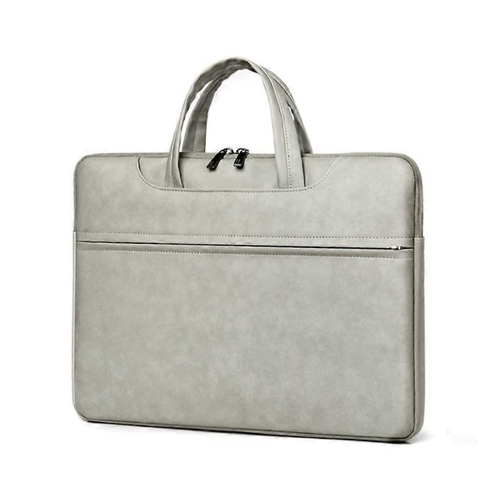 Laptop Bag Leather Shockproof, 15.6 Inch Handheld Briefcase Protects On The Go For Women