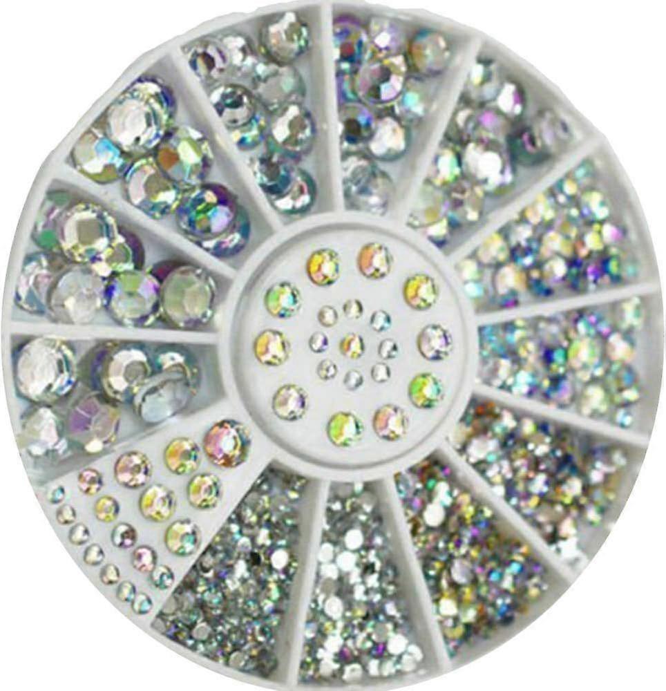 素晴らしい混合DIYサイズグリッターラインストーンチャーム3Dネイルアート装飾アクセサリー
