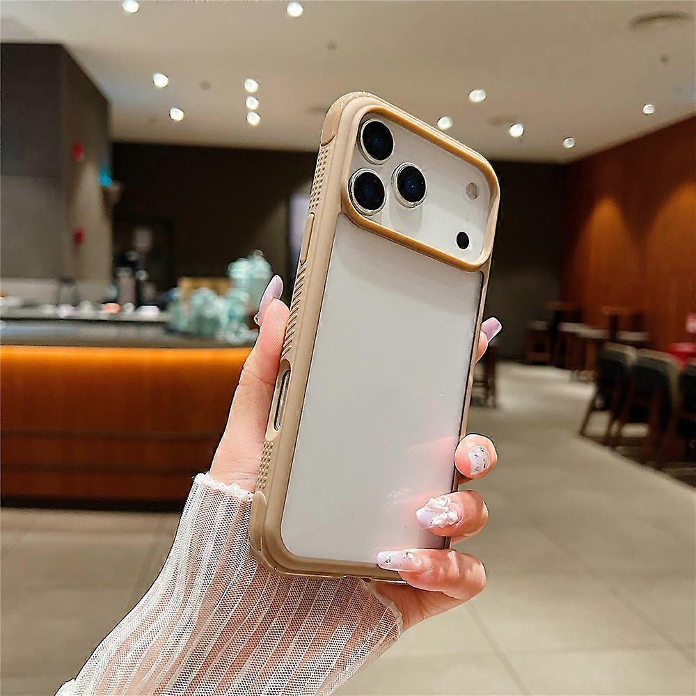 Compatible For iPhone 17 Pro Max Case TPU + PC Transparent Protective Phone Cover