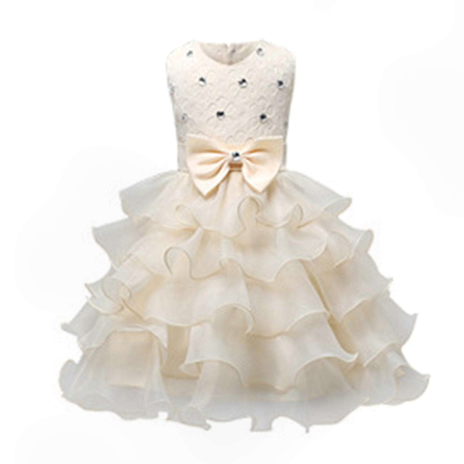 Sleeveless Dresses with Bowknot for Girls - Soft Breathable Dance and Party Wear Outfits