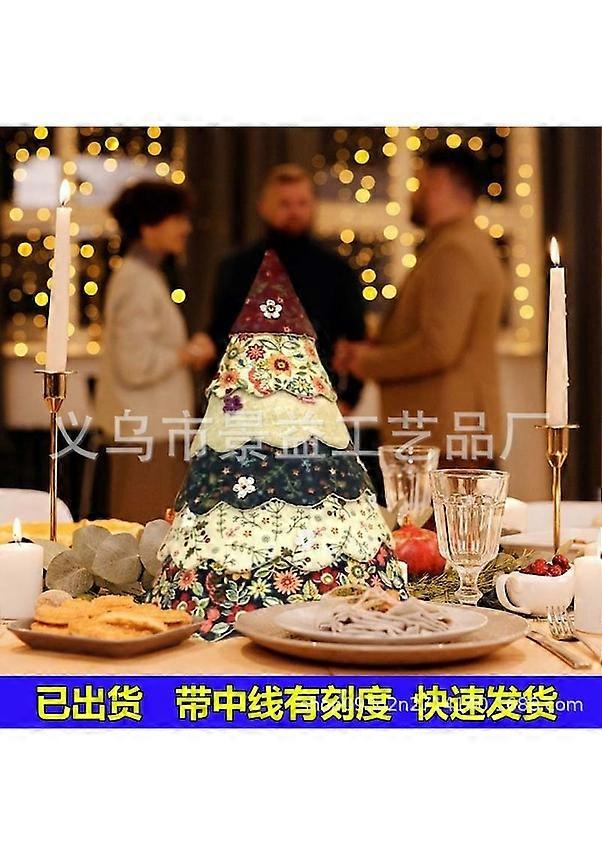 Leezsing Handmade Christmas Tree Sewing Kit - Practical DIY Decorating Tool 38cm Transparent Multicolor