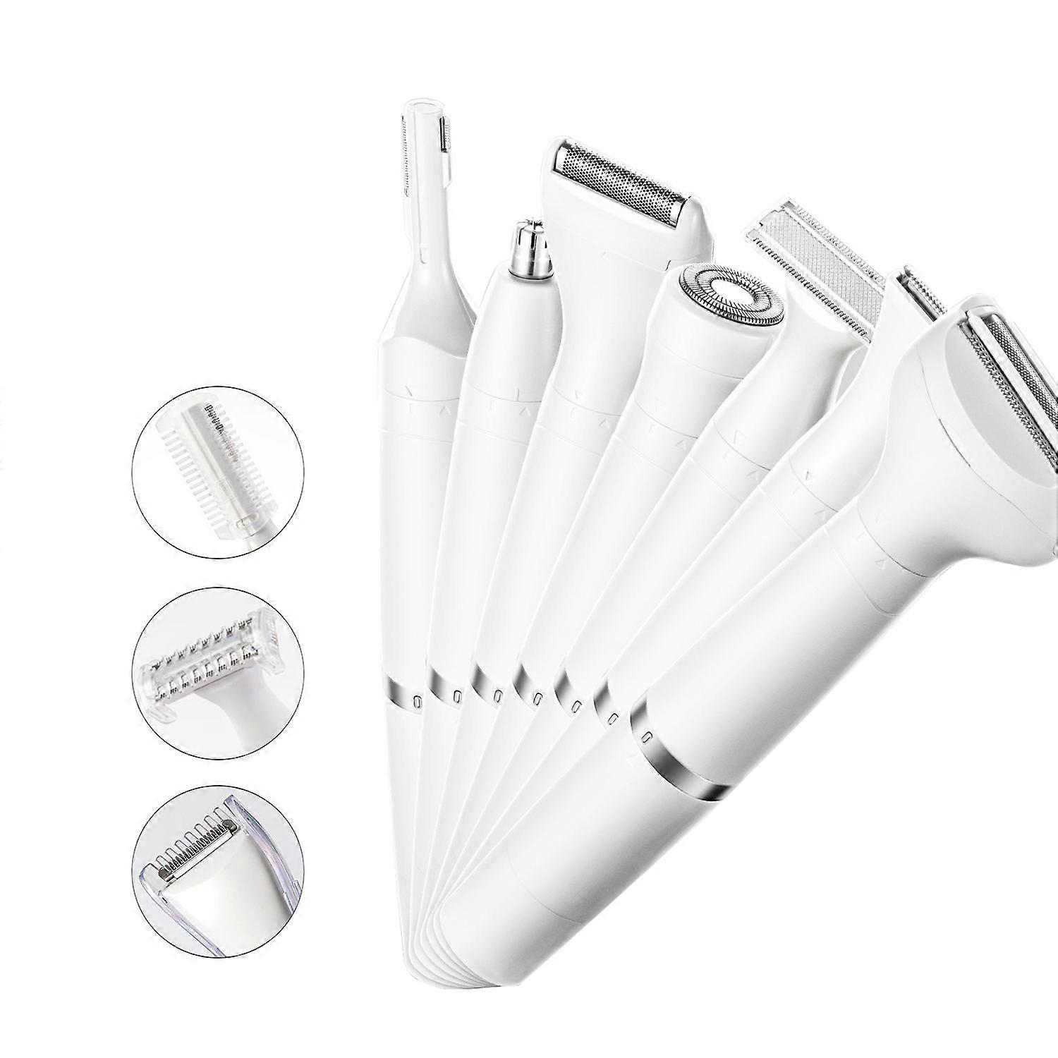 7 in 1 multifunctional beauty instrument for women's arm, leg, armpit hair removal, electric eyebrow trimmer, nose hair trimmer, goddess shaver