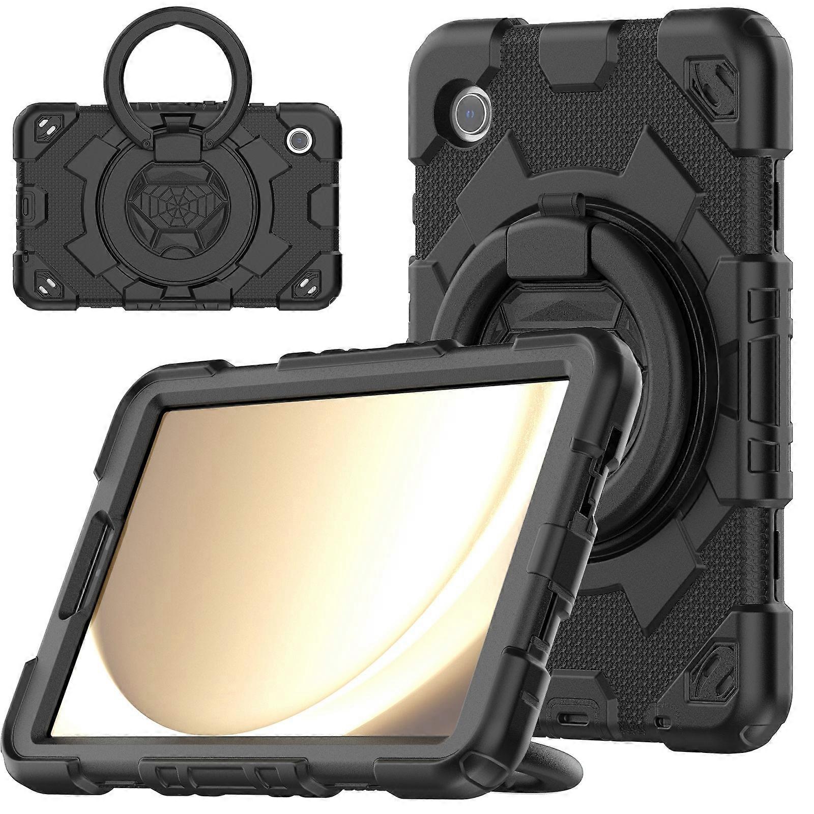 Spider Rotation Handle Silicone Hybrid PC Tablet Case