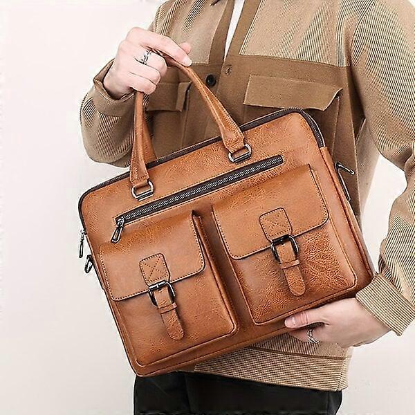 Retro PU leather handbag with large space, suitable for diverse scenarios