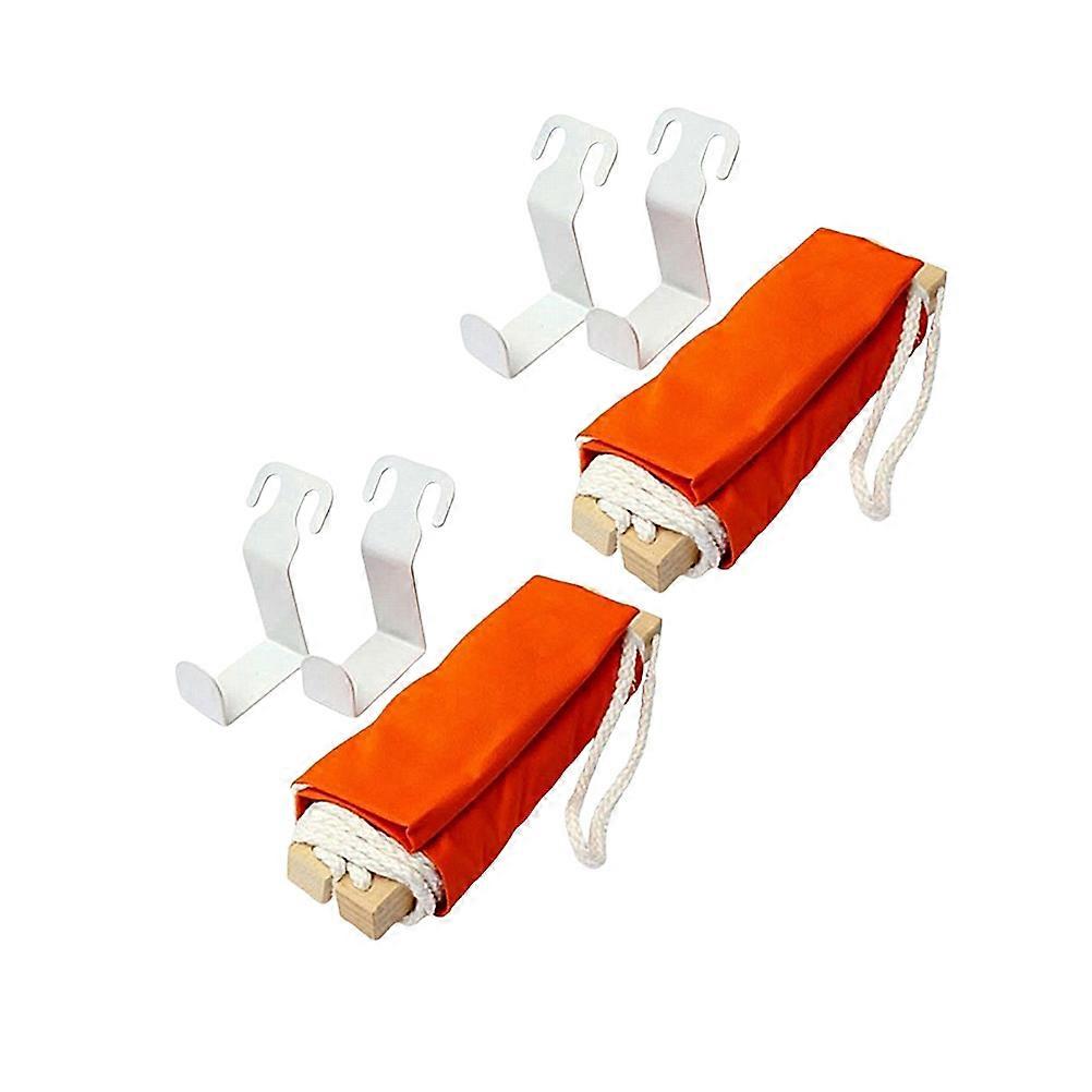 Office Foot Hammock for Comfortable Rest Made of Cloth Adjustable Distance Orange 13.8x7.9 Inches