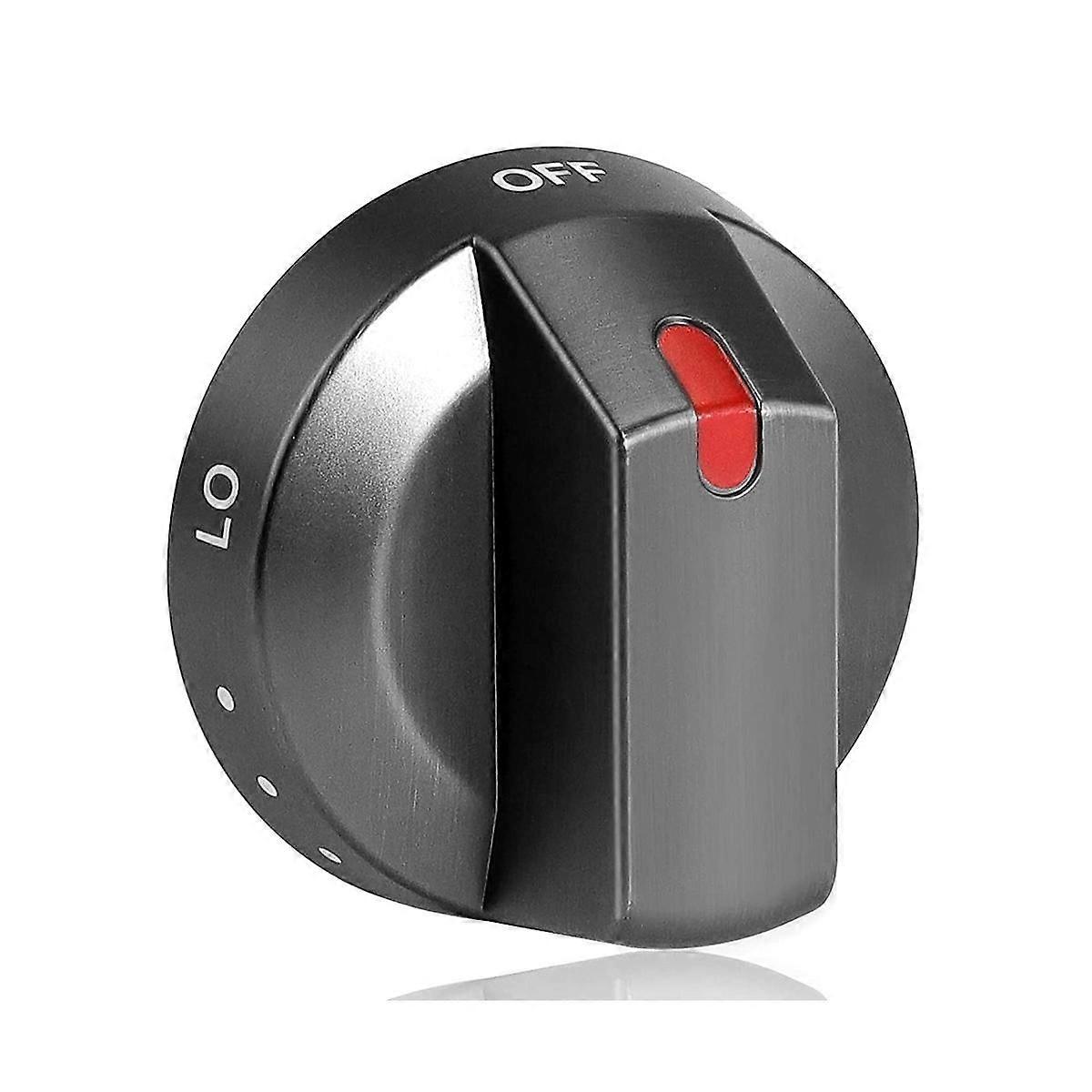 1Pcs DG64-00473B Black Stainless Knobs Replacement Stove Range Knobs for NX58M6850SG,NX58J5600SG,NX