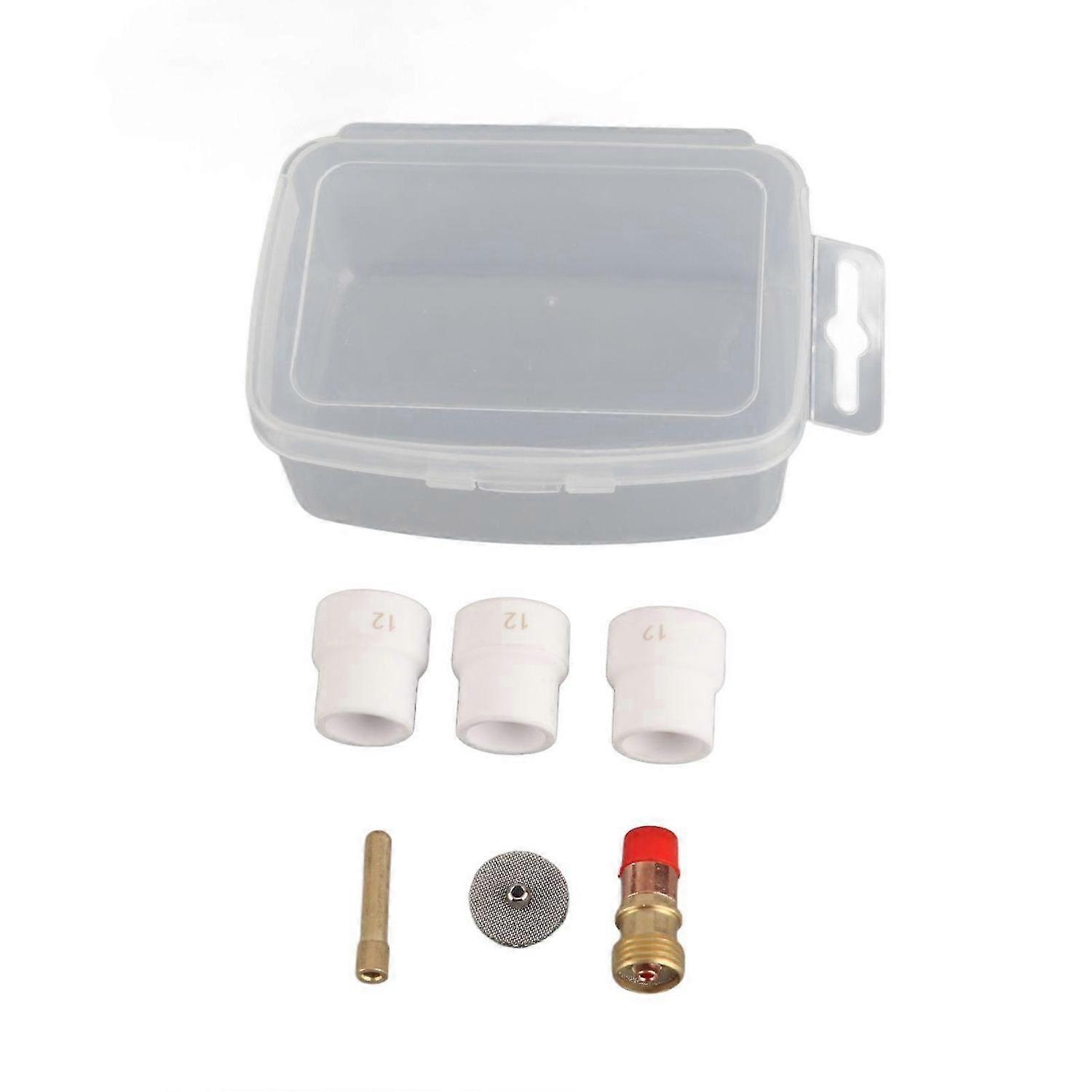 2025 Latest Model 6PCS Torch Adapter Kit Ceramic Red Copper Welding Torch