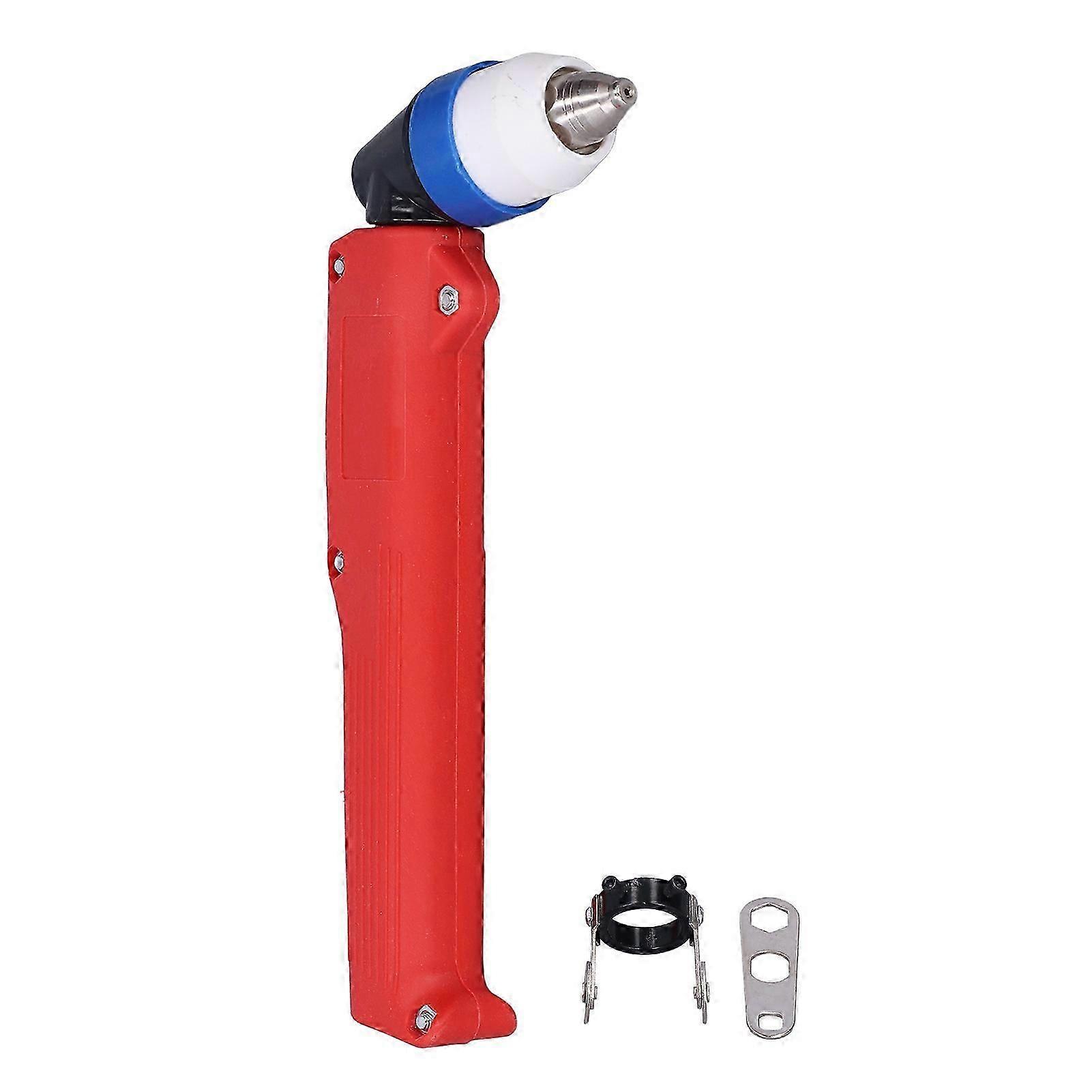 P80 Plasma Cutting Torch Head Curved Handle Welding Machine Accessories with Guide Roller