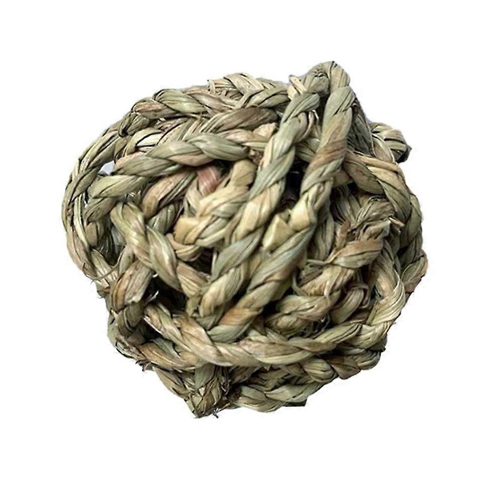 أسنان الأليفة مضغ طحن العشب الطبيعي الكرة لعبة الهامستر للأرانب