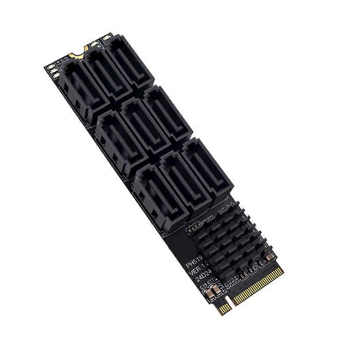 M.2 M KEY NVMe to 9 Ports Convert Card 3.0 Extend Adapter PCIE 3.0 X2 Hard Disk Capacity High Speed Expansion