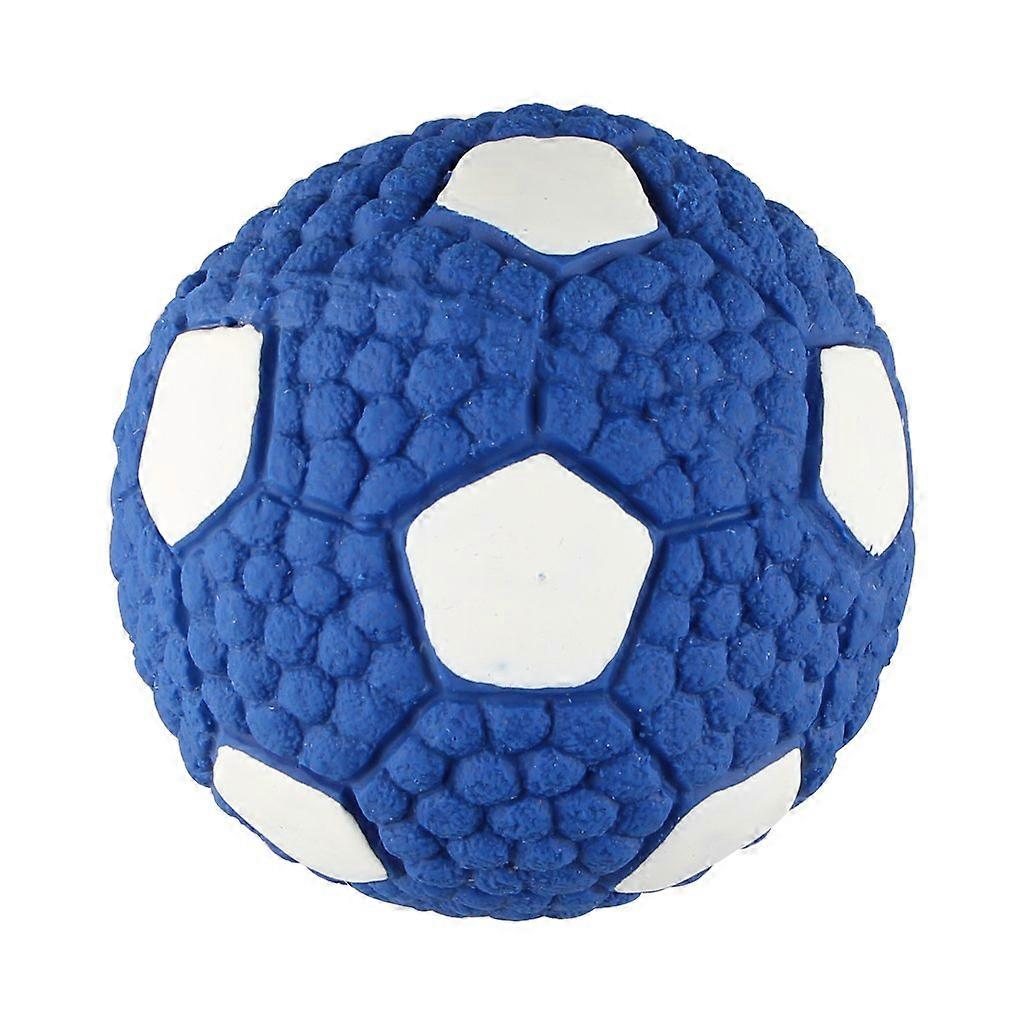Dog Toy Ball BiteResistant FootballShaped Latex Rubber Ball For Chewers, Interactive Training And Teeth Cleaning