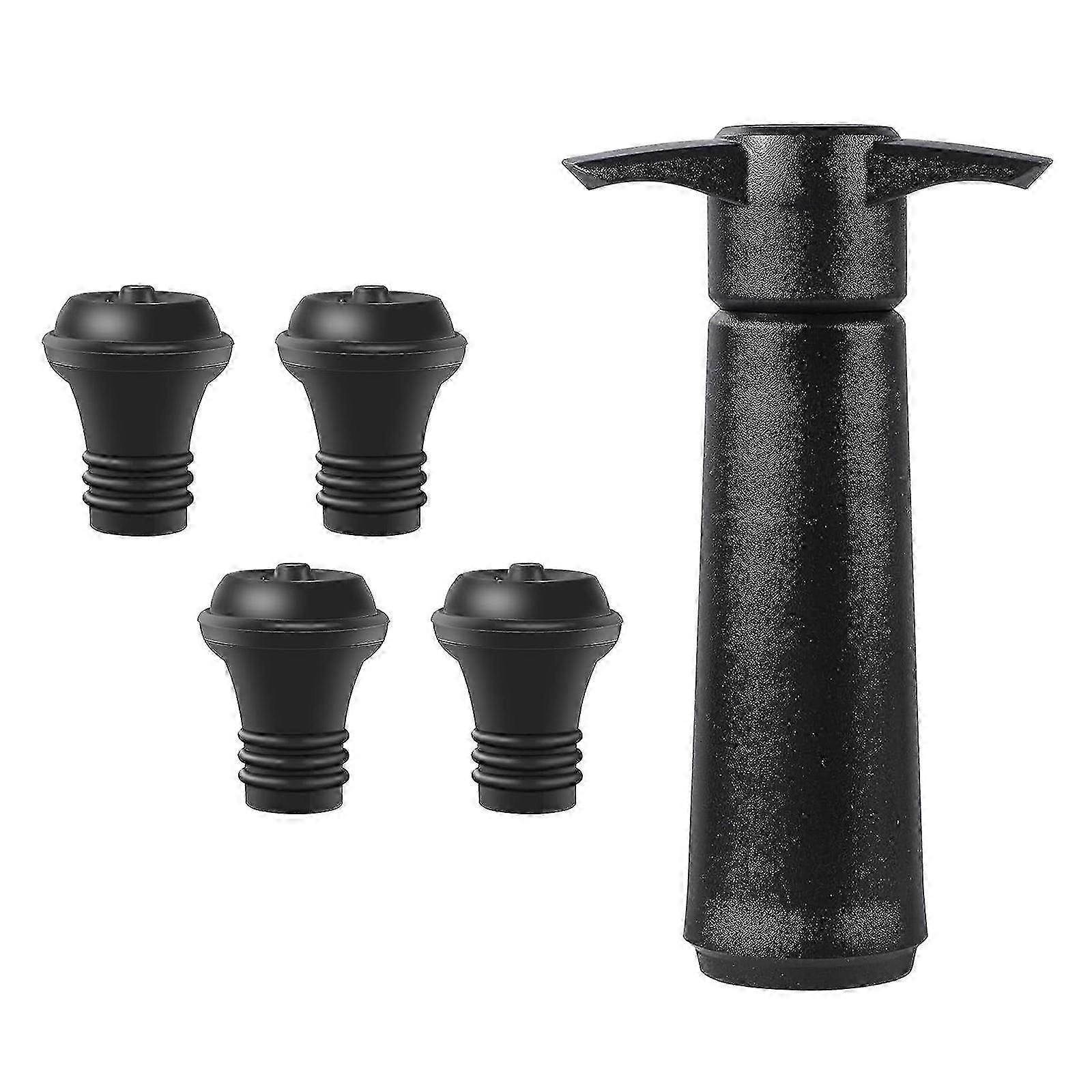 Wine vacuum stoppers for preserving freshness with reusable pump