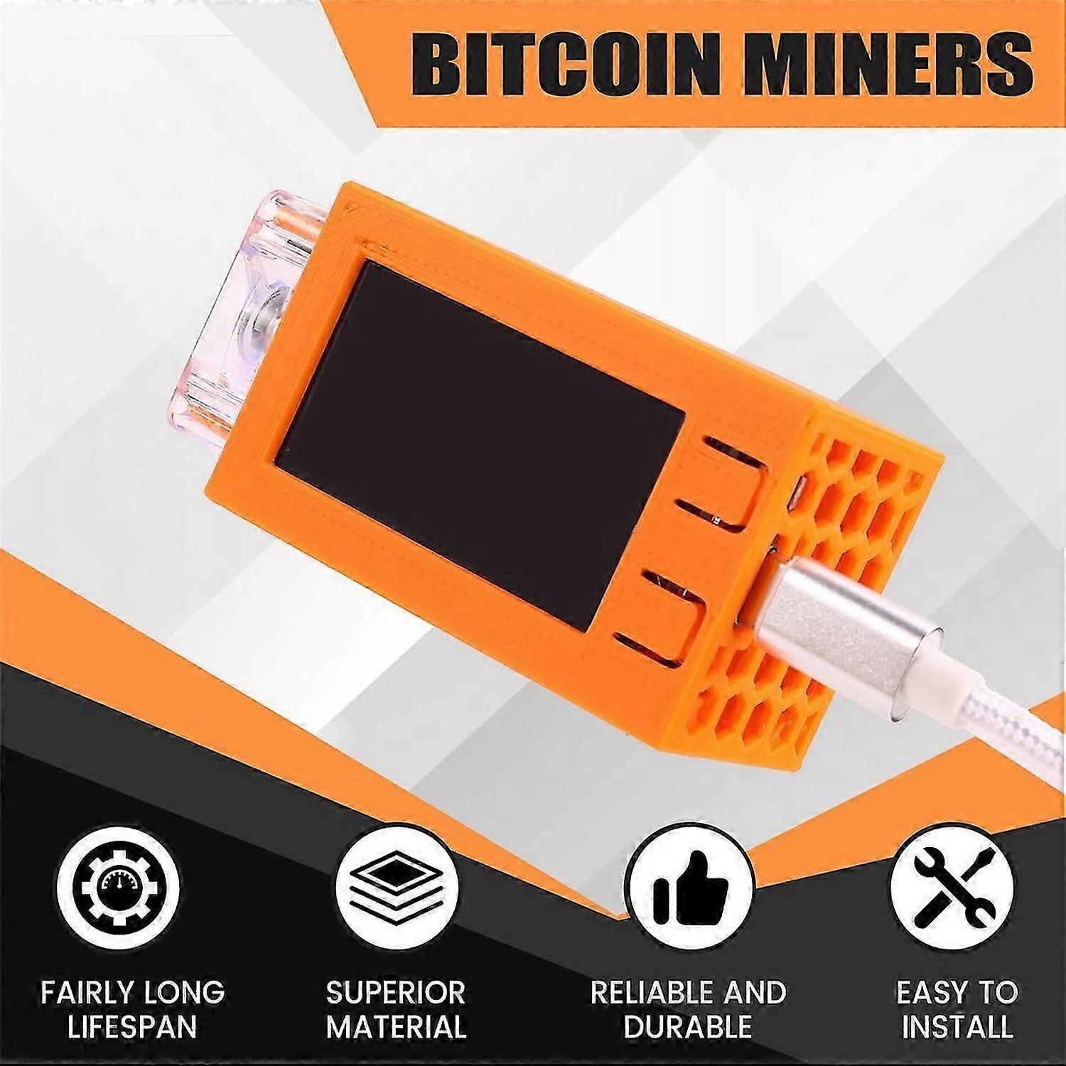 For Nerdminer V2 Pro Miner 78KH/S Mini Bitcoin Lottery Miner Orange
